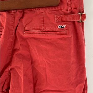 Red vineyard vines Capri pants